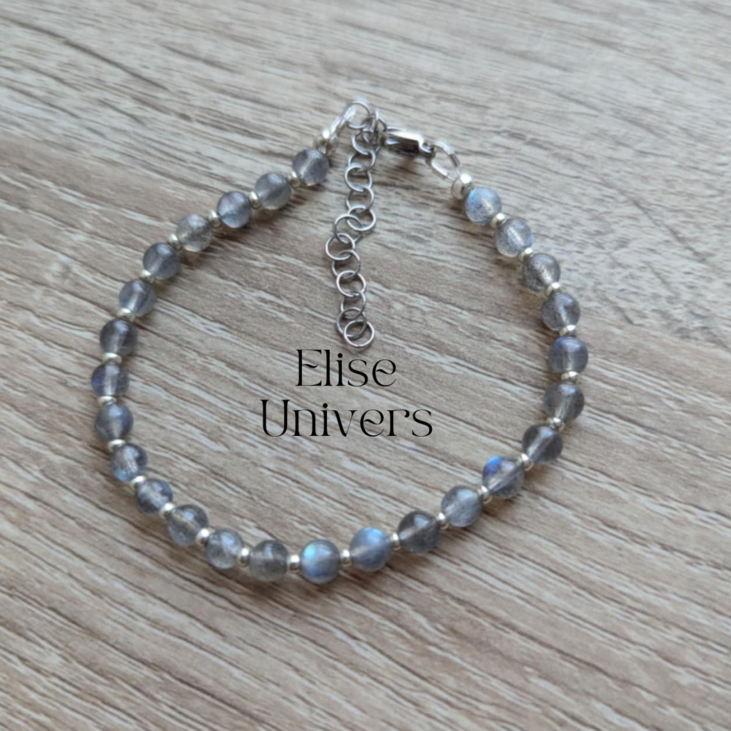 Bracelet labradorite 4 mm 