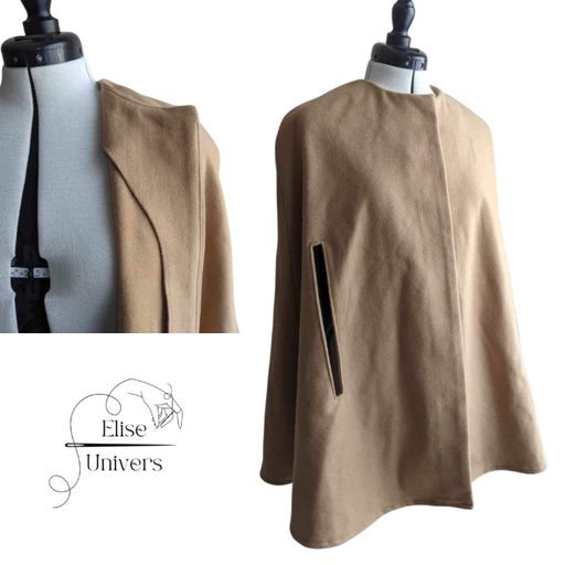 Cape beige avec fente