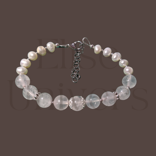 Bracelet 8mm avec perles intercalaires